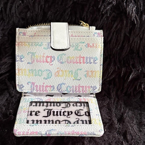 Juicy Couture White Multicolor Logo Wallet - Picture 4 of 12